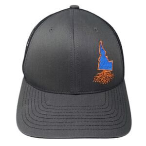 WYR Clothing Idaho Roots Trucker Hat Gray Black Richardson 112 OS Snapback Mesh